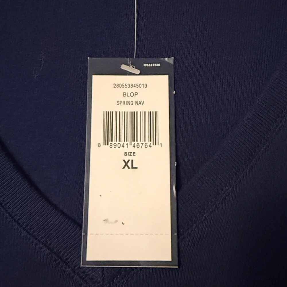 Navy woman’s Ralph Lauren Blue Label V Neck Tee -signature Pony  NWT’s. XL - Picture 3 of 3